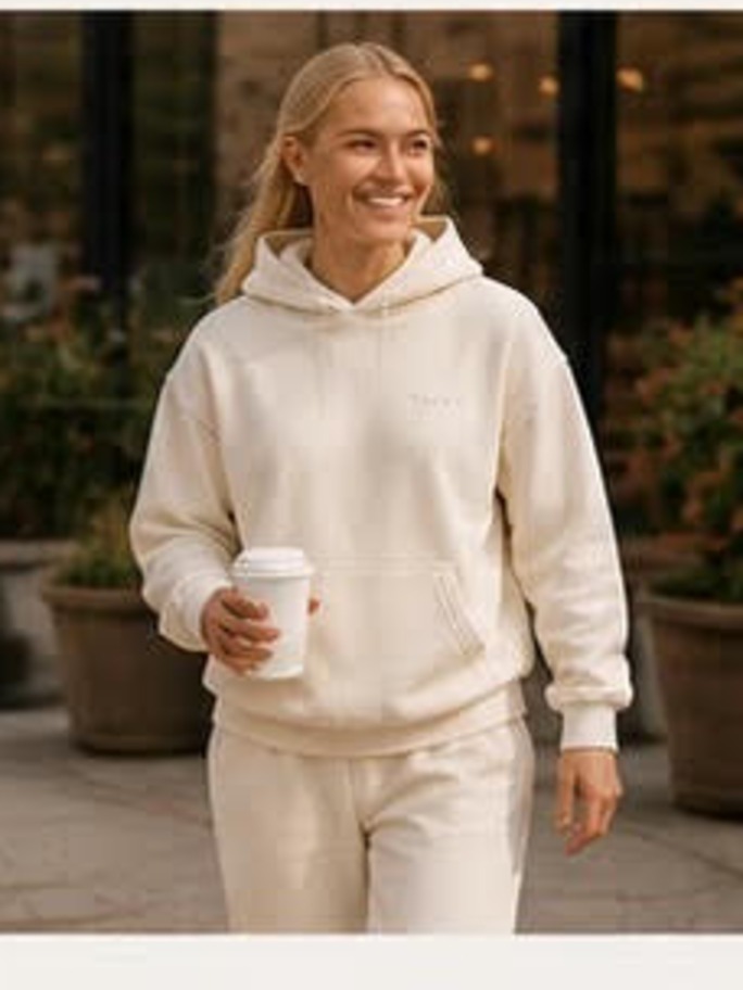Thryv heavyweight sweatshirt in Snow off-white