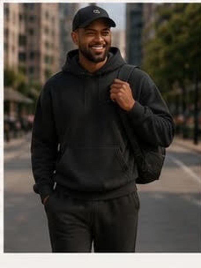 Thryv heavyweight sweatshirt in True Black